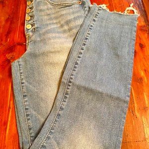 Gap Button Front High-waist Jeans, size 6/28 tall
